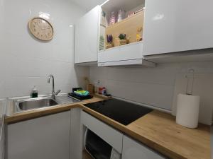 Kuchyňa alebo kuchynka v ubytovaní Acuario Benalmádena