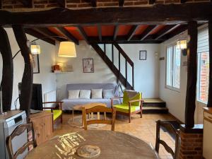 Posezení v ubytování Le Caux'gîte