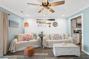 Et opholdsområde på Compass Cottage