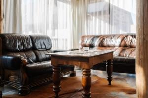 Posezení v ubytování Gazdovský dvor B&B s Mini Wellness