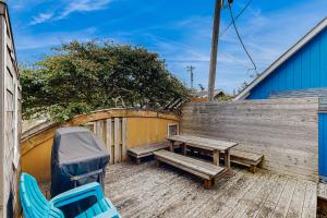 Balkón nebo terasa v ubytování A-Frame Hideaway