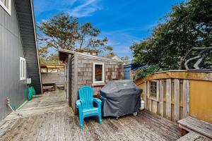 Balkón nebo terasa v ubytování A-Frame Hideaway