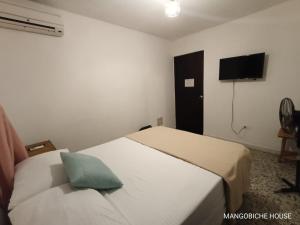 Postel nebo postele na pokoji v ubytování MANGO BiCHE - HOUSE