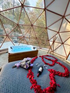 Bazén v ubytování Luahara Glamping Tapalpa - Domo Natural Experience nebo v jeho okolí