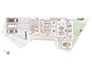 a floor plan of a building at Tamagusuku Terrace in Nanjo