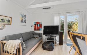 Μια τηλεόραση ή/και κέντρο ψυχαγωγίας στο Holiday Home Valborgs Kasse