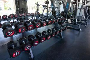 Fitness centrum a/nebo fitness zařízení v ubytování Samadiya Canggu