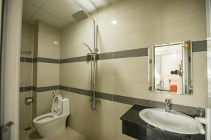Koupelna v ubytování Ngọc Châu Hotel