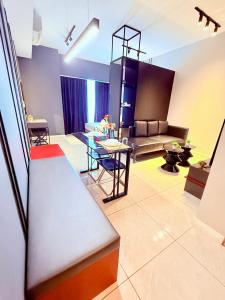Postel nebo postele na pokoji v ubytování Axon Residence Bukit Bintang By Lux Stay KLCC Pavillion