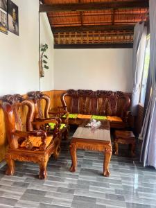 Posezení v ubytování Homestay Bảo Lộc Ngọc Kim