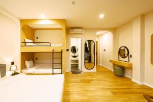 Koupelna v ubytování Ngọc Minh Châu Hotel