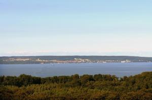 a view of a large body of water at Ferienwohnung Nr 8 im Gutshaus Zicker auf Rügen in Garz-Rügen