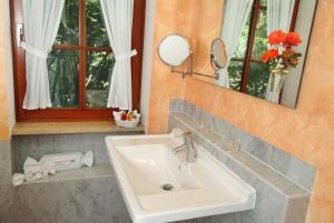 Koupelna v ubytování Hotel Leicht
