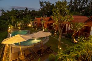 Zahrada ubytování Lumbung River Ubud Villas