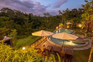 Bazén v ubytování Lumbung River Ubud Villas nebo v jeho okolí
