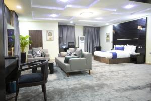 Posezení v ubytování ED & DRE Hotel Ibadan