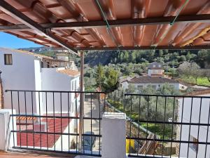 a view from the balcony of a house at Casa Rural Casilda in La Alquería