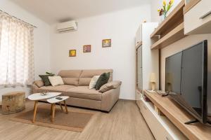 TV a/nebo společenská místnost v ubytování Apartment Family Tokic