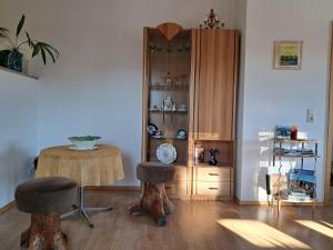 Kuchyň nebo kuchyňský kout v ubytování Ferienwohnung Panoramablick