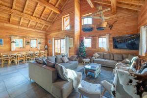 Posedenie v ubytovaní La Boutame : chalet au pied des pistes à Villard Reculas