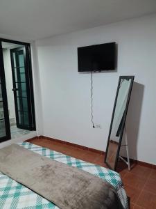 TV a/nebo společenská místnost v ubytování Bee house - Abeja viajera suite