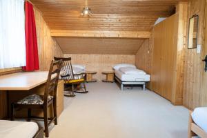 Cama o camas de una habitación en Chalet Chapfwald