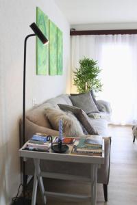 Area soggiorno di Apartment Cabane 8 by Interhome
