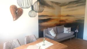 Posezení v ubytování Schöne Zeiten Ferienwohnung, 80qm