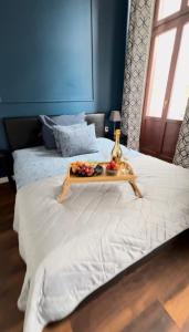 Posteľ alebo postele v izbe v ubytovaní LivingRoom 1 self Check-in 24h