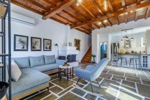 Χώρος καθιστικού στο Anemi Villa Skopelos