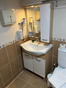 Koupelna v ubytování Le Safran