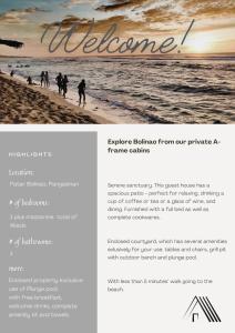 a page of a website for a beach vacation at Private Cabin with pool close to the Beach in Bolinao