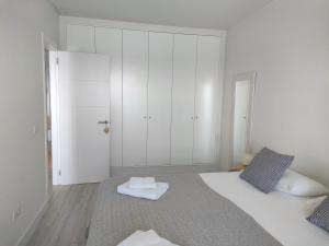 Postel nebo postele na pokoji v ubytování Apartamento mágico con vistas al mar
