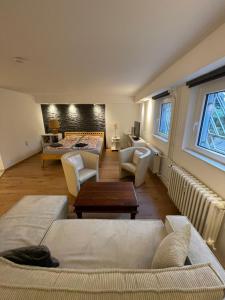 Posezení v ubytování Messe Apartment Berlin