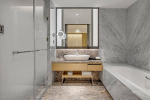 Koupelna v ubytování Kaohsiung Marriott Hotel