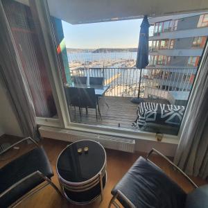 Balkón nebo terasa v ubytování Sea front Apartment Aker Brygge