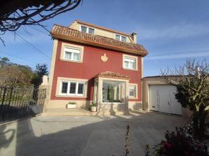 Bygningen som feriehuset ligger i