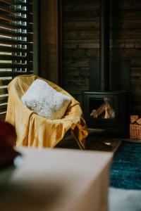 Postel nebo postele na pokoji v ubytování WOWcabin - Lovas