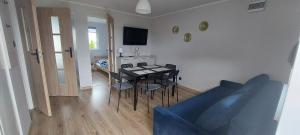 TV a/nebo společenská místnost v ubytování RESET domki letniskowe