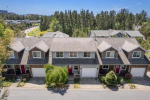 an aerial view of a house with a driveway at Classic Cottage-MCA #1548 in Manzanita