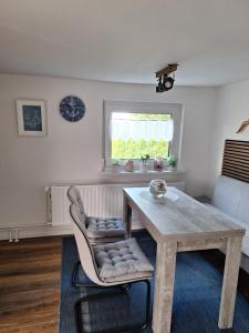 Χώρος καθιστικού στο Kleines Ferienhäuschen