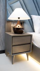 Postel nebo postele na pokoji v ubytování Colombo city view apartment + 1 fotografie