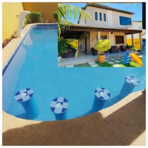 Bazén v ubytování Casa temporada em Arembepe, Jacuípe e Guarajuba nebo v jeho okolí + 8 fotografií