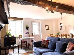 Χώρος καθιστικού στο Chez Providence Chambres et Table d'Hôtes
