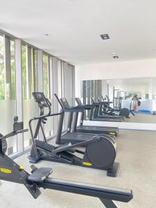 Das Fitnesscenter und/oder die Fitnesseinrichtungen in der Unterkunft Serene Space at the Lennox