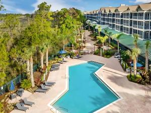 an aerial view of the pool at the resort at Inviting 3BR Condo with Private Patio - Near Disney in Orlando