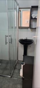 Koupelna v ubytování cómodo y acogedor duplex