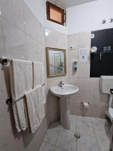 Koupelna v ubytování Residencial Raiar