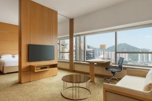 TV o dispositivi per l'intrattenimento presso Courtyard by Marriott Hong Kong Sha Tin