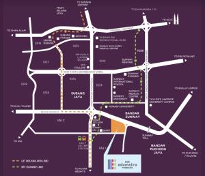 a map of the planned redevelopment of the airport at Weekly Monthly Stay - Subang Jaya Edumetro SEGI Atira in Subang Jaya